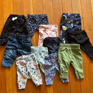 0-3 month pants lot! 11 pairs make me an offer!